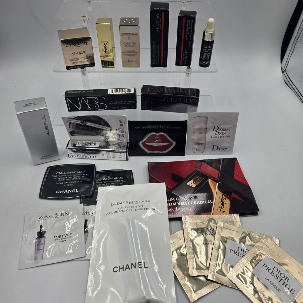 NEW High End Mixed Lot Luxury Travel Size Cosmetic Makeup Sample YSL Dior Chanel